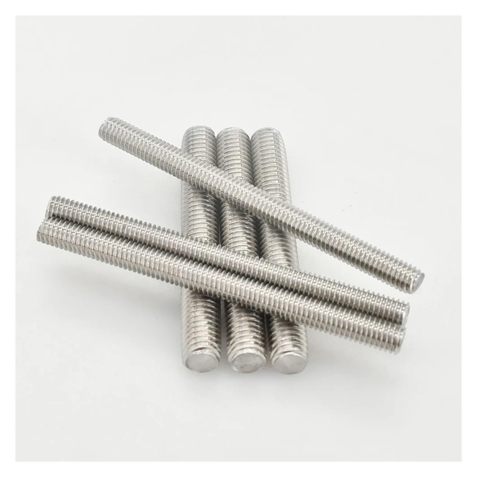 M3 M4 M5 M6 304 Stal nierdzewna Pręt gwintowany w całości metryczny Śruby Długość trzpienia Łączniki Pręty szpilkowe 16 mm-500 mm(4Pcs,500MM_M6)