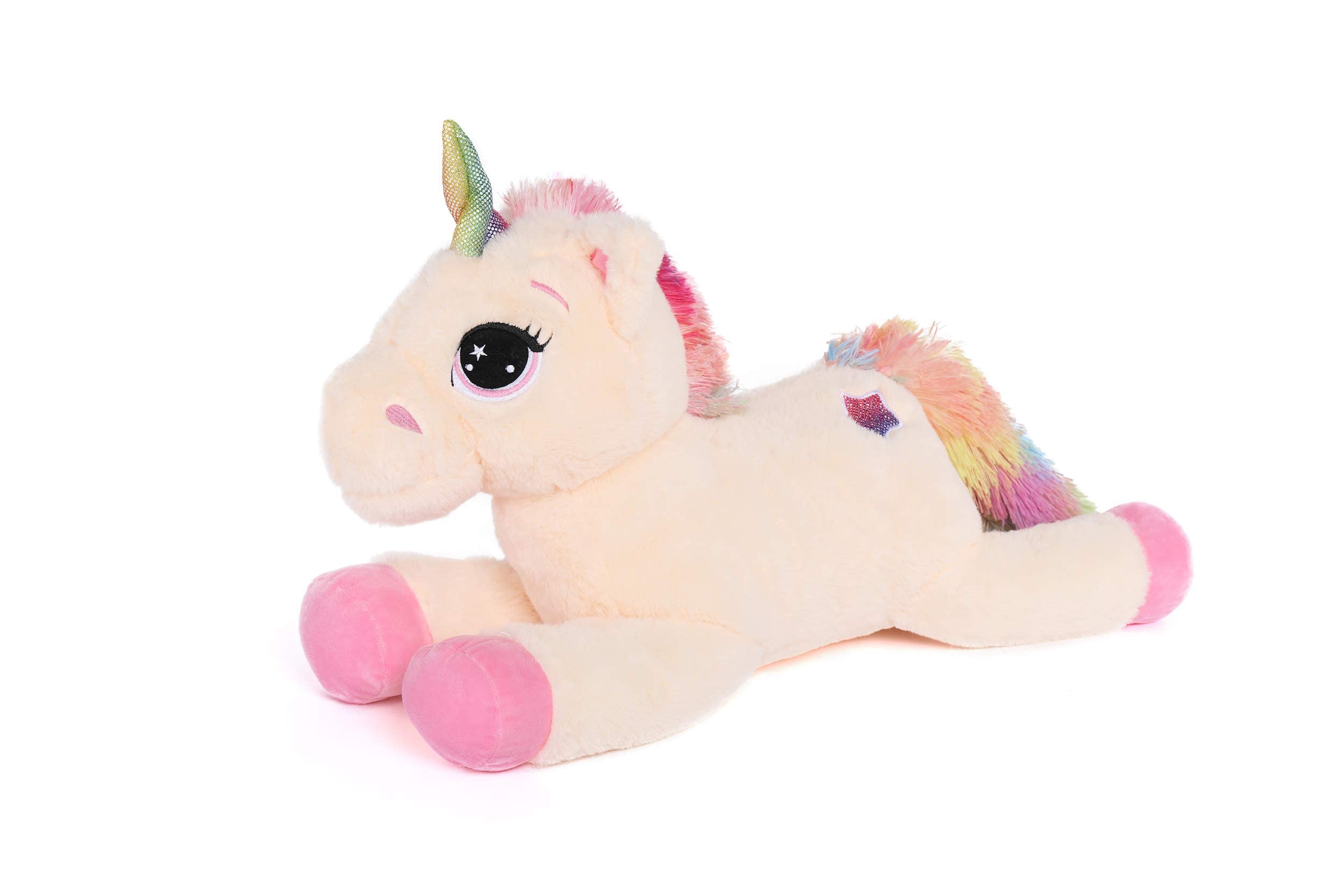 Skylety Grande unicorno in peluche gigante, 80 cm, XXL, giocattolo morbido in peluche, grande cuscino per compleanni, Natale, baby shower, decorazione per feste