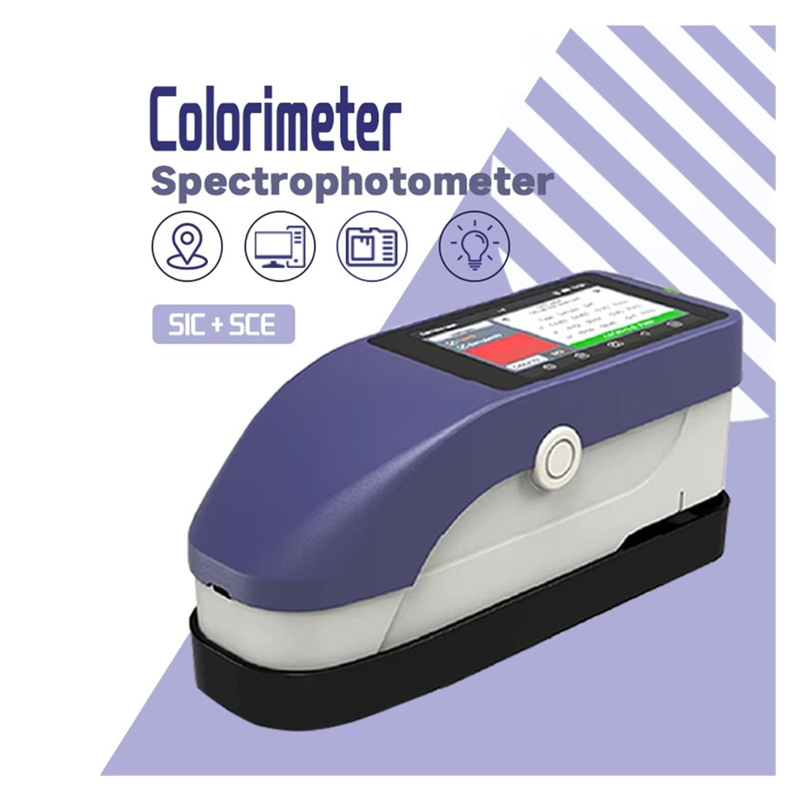 Colorímetros, Espectrofotómetro Portátil Con Almacenamiento De 8000 Grupos