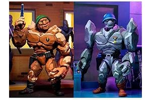 NECA Teenage Mutant Ninja Turtles Scale Traag & Granitor Action Figures