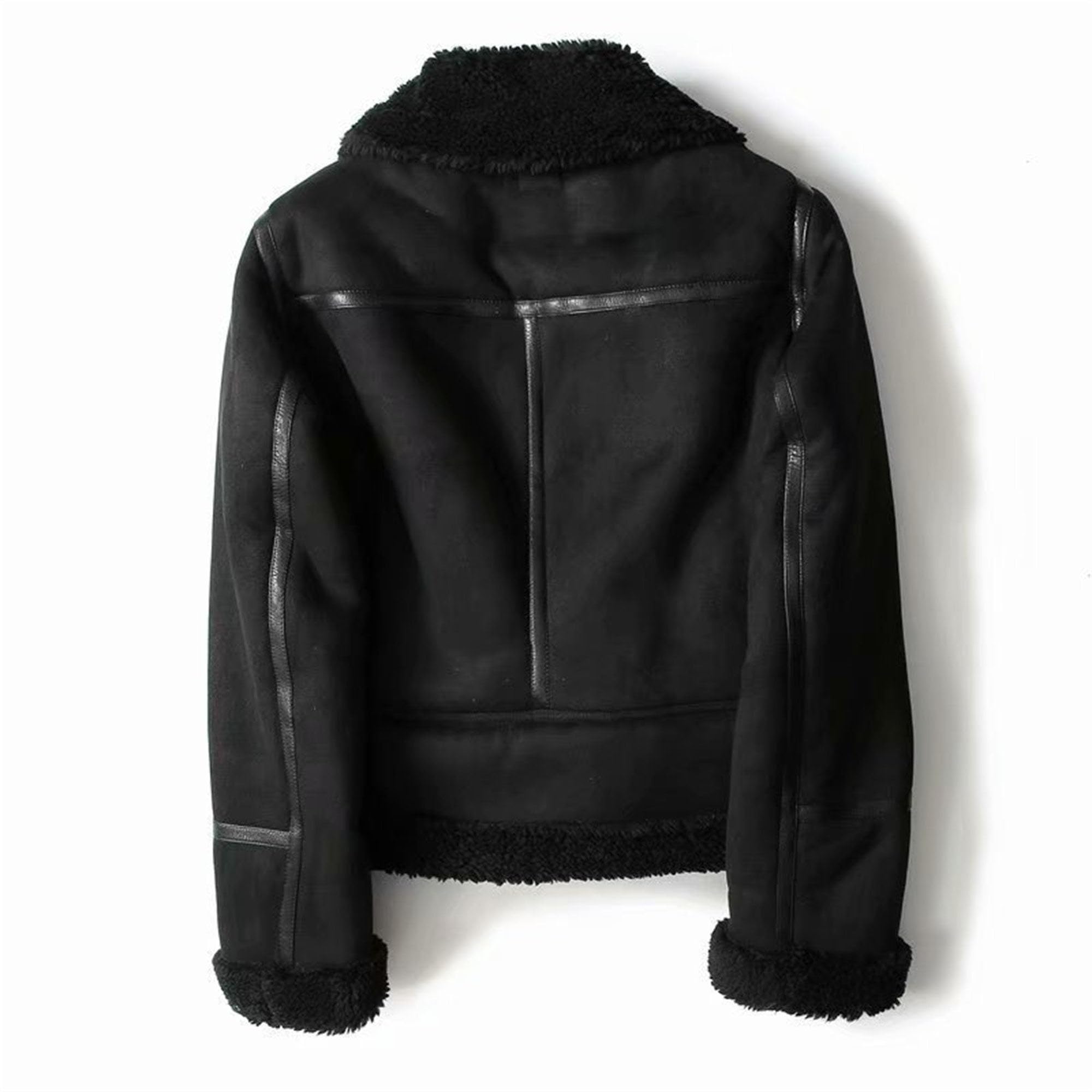 Veste en cuir surdimensionnée pour femme, veste d'hiver zippée à manches longues, tendance en similicuir, manteau d'extérieur élégant