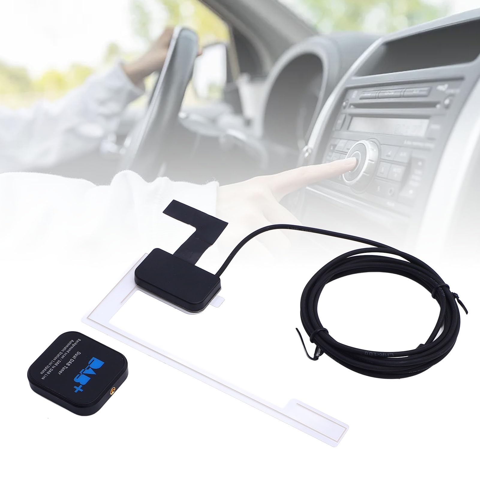 Receptor de Radio Dab para Coche, Adaptador USB de Transmisión Digital con Antena, para Estéreo