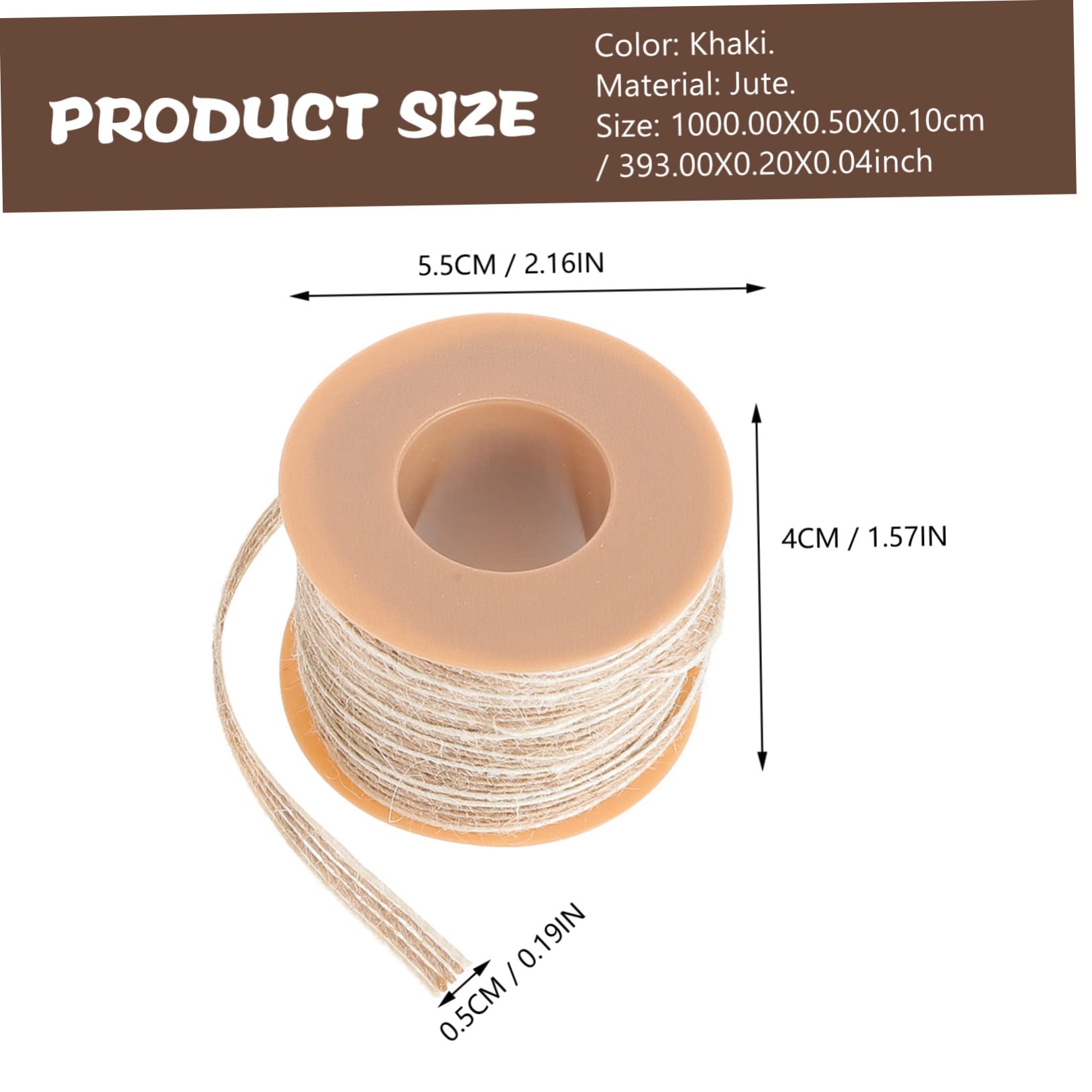 SEWACC Crafting Twine Ropes 2 Rolls Jute Twine Ribbons Natural Jute for DIY Dec