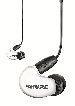 Amazon.com: Shure SE215 Wired Sound Isolating Earbuds, Clear