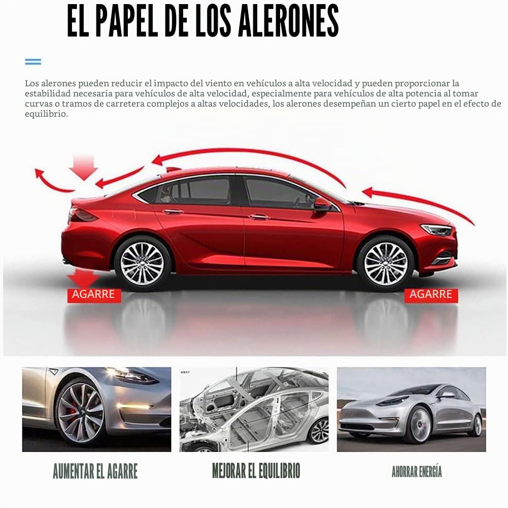 Coche AleróN Trasero para B-MW M E46 E90 E60 E61, AleróN Trasero del PortóN Trasero para Maletero Spoiler Wing Lip Modificado Accesorios,B/Carbon Fiber Look