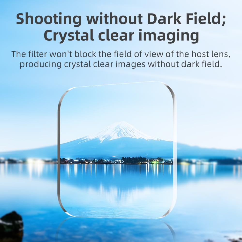 Kit filtro flip per action camera DJI, set di lenti ND/CPL/Mist con montaggio rapido, riduzione della luce e accessori polarizzanti per riprese cinematografiche (set da 6 pezzi)