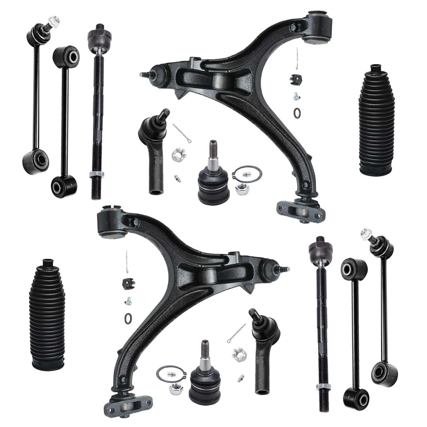 Detroit Axle - 14pc Front End Kit for 2005-2010 Jeep Grand Cherokee