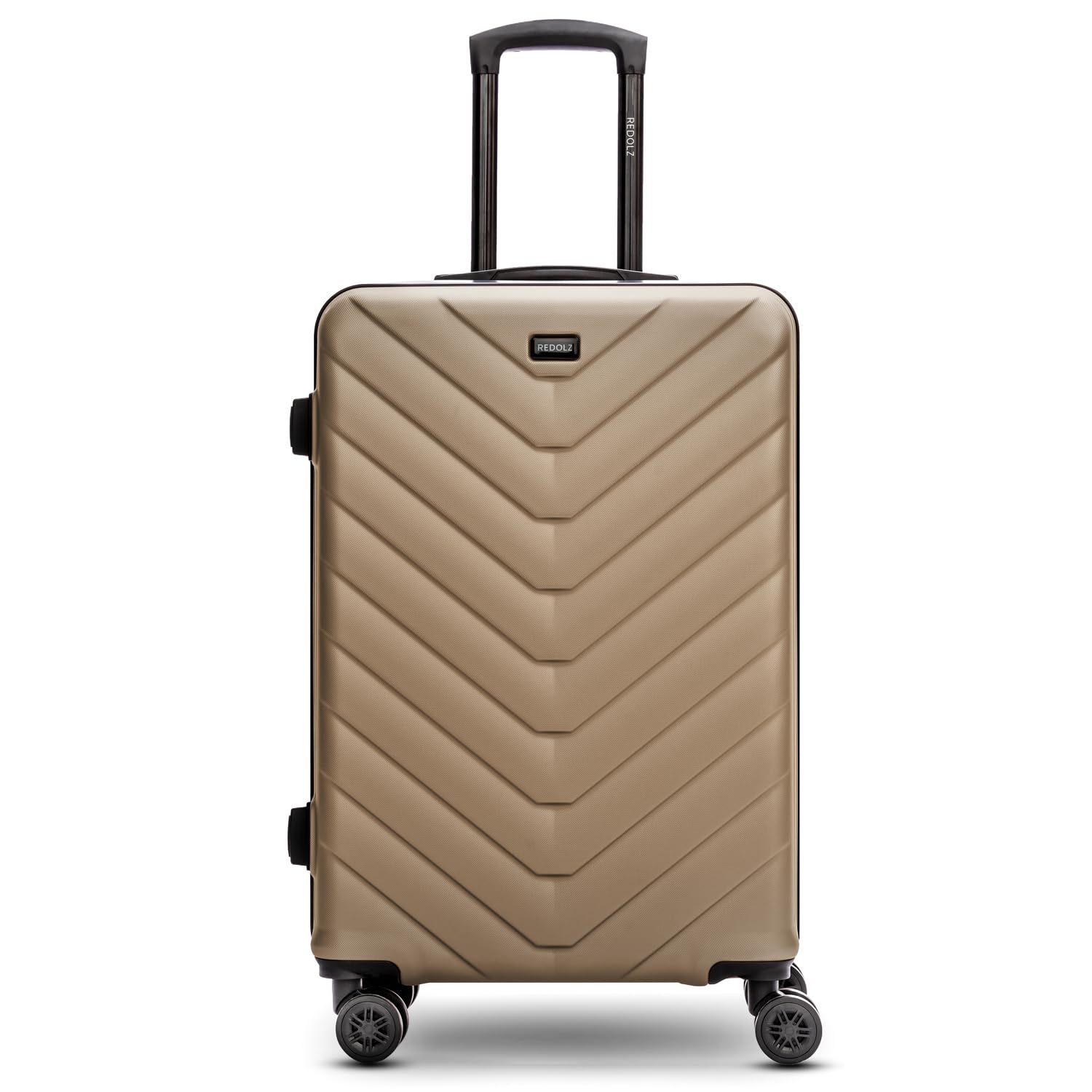 REDOLZ Hartschalen Koffer Damen/Herren | Leichter Trolley 45 x 25 x 67 cm - hochwertiges ABS Material | 4 Doppelrollen & TSA-Schloss (Essentials 07)