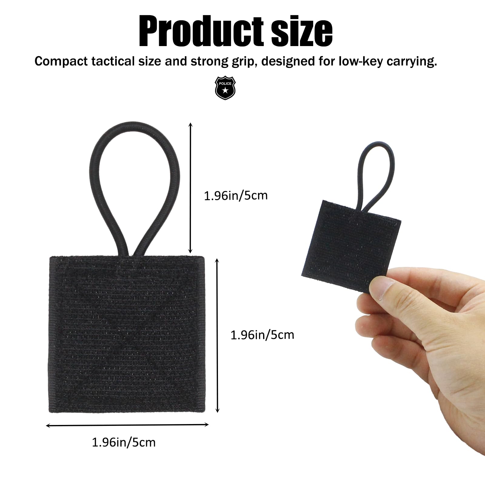 MYRIONT 2 Pack Microphone Radio Holder, Mic Clips for Law Enforcement, 50 lb.Super Strong Stitches No Breaking, Police Microphone Holder Clip for Vest Accessories