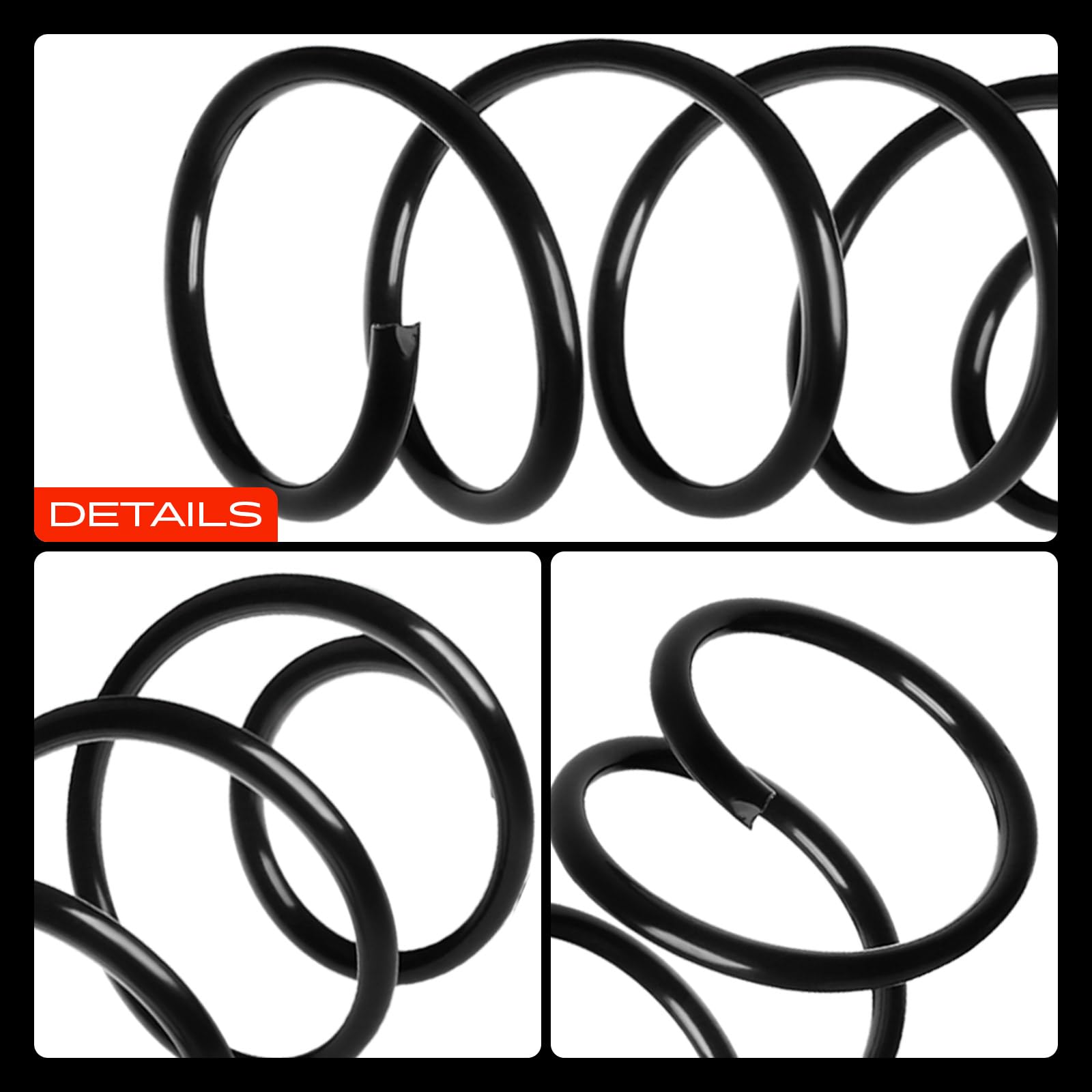 Frankberg 4x Muelles de suspensión Eje delantero Eje trasero 31336767366 | Compatible con: Serie 3 Coupé E92, Serie 3 Touring E91, Serie 3 E90