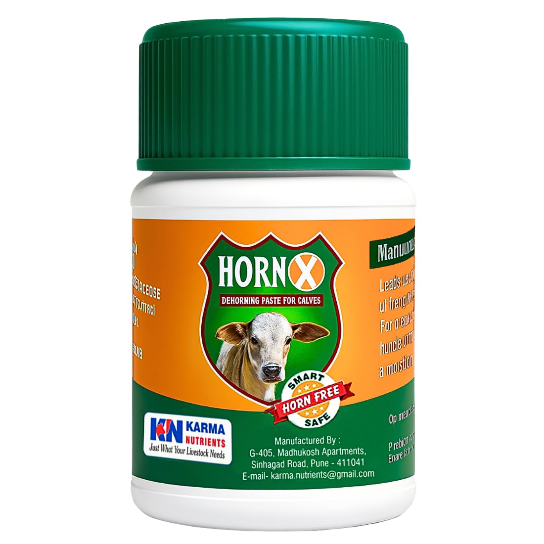 HornX Calf Dehorning Paste 120g (100g+20g Free) | Stops Horn Growth of Calves | Safe and Effective Veterinary Formula | Easy Application