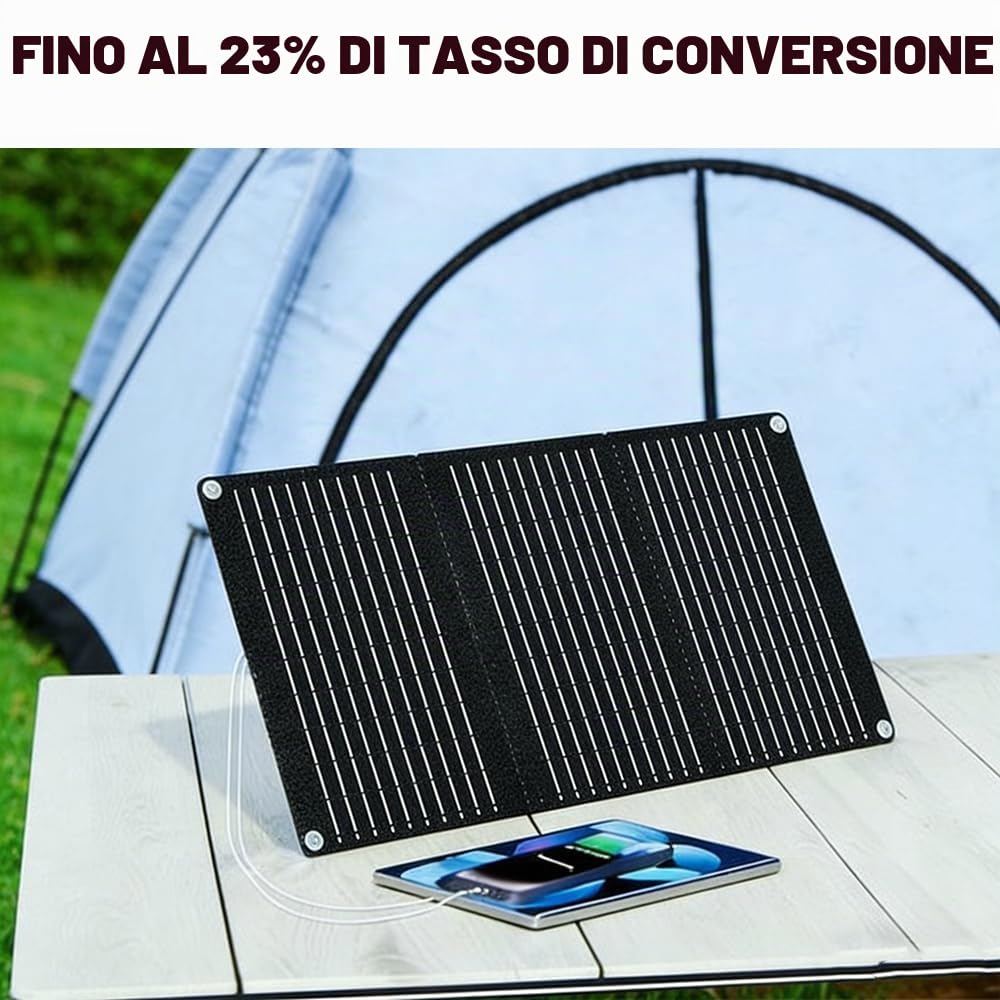MARBERO 26.400mAh Stazione Elettrica Portatile con Pannello Solare Pieghevole da 30W, Power Bank con Presa AC 150W di Picco, Generatore Solare con Pannello Incluso per Domestico Emergenza Campeggio