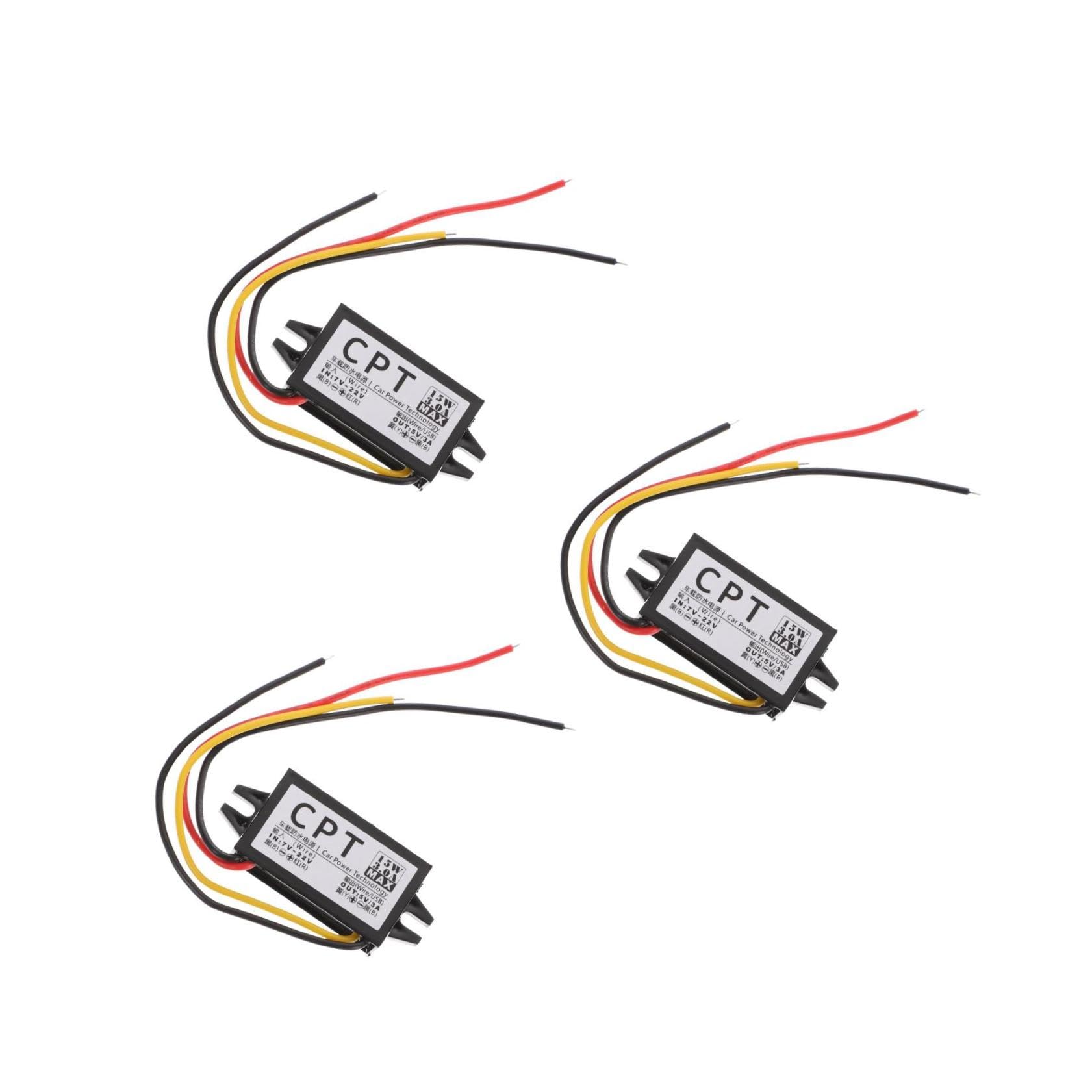 gadpiparty 3pcs 12v to 5v converter board 12v to 3v converter module for electric equipment convertidor de boost