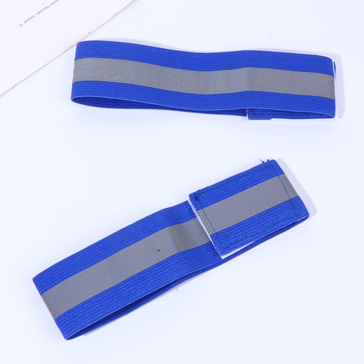 SUPVOX Bracelet Réfléchissant Nuit Train De Roulement Réfléchissant Gilets Rafraîchissants pour Hommes Coupe-Vent Para Brassard Reflechissant Elastiques Bracelets Blue