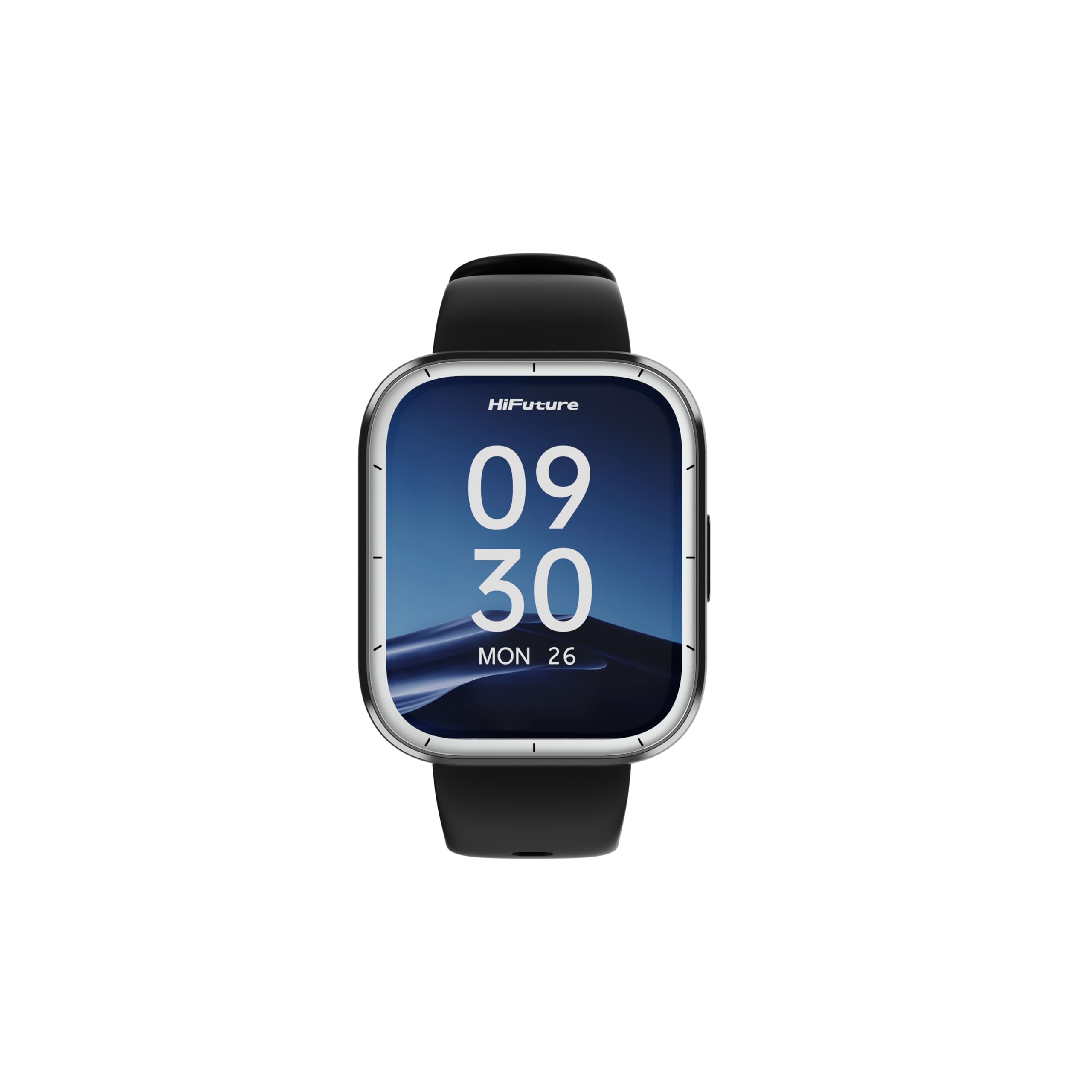 HIFUTURE Hi-ZONE3 Montre Connectée, Écran IPS 1,83 Pouce, Bluetooth 5.3, Plus de 100 Modes Sportifs, Suivi Santé 24h/24, Autonomie 7 Jours, Silicone, Noir