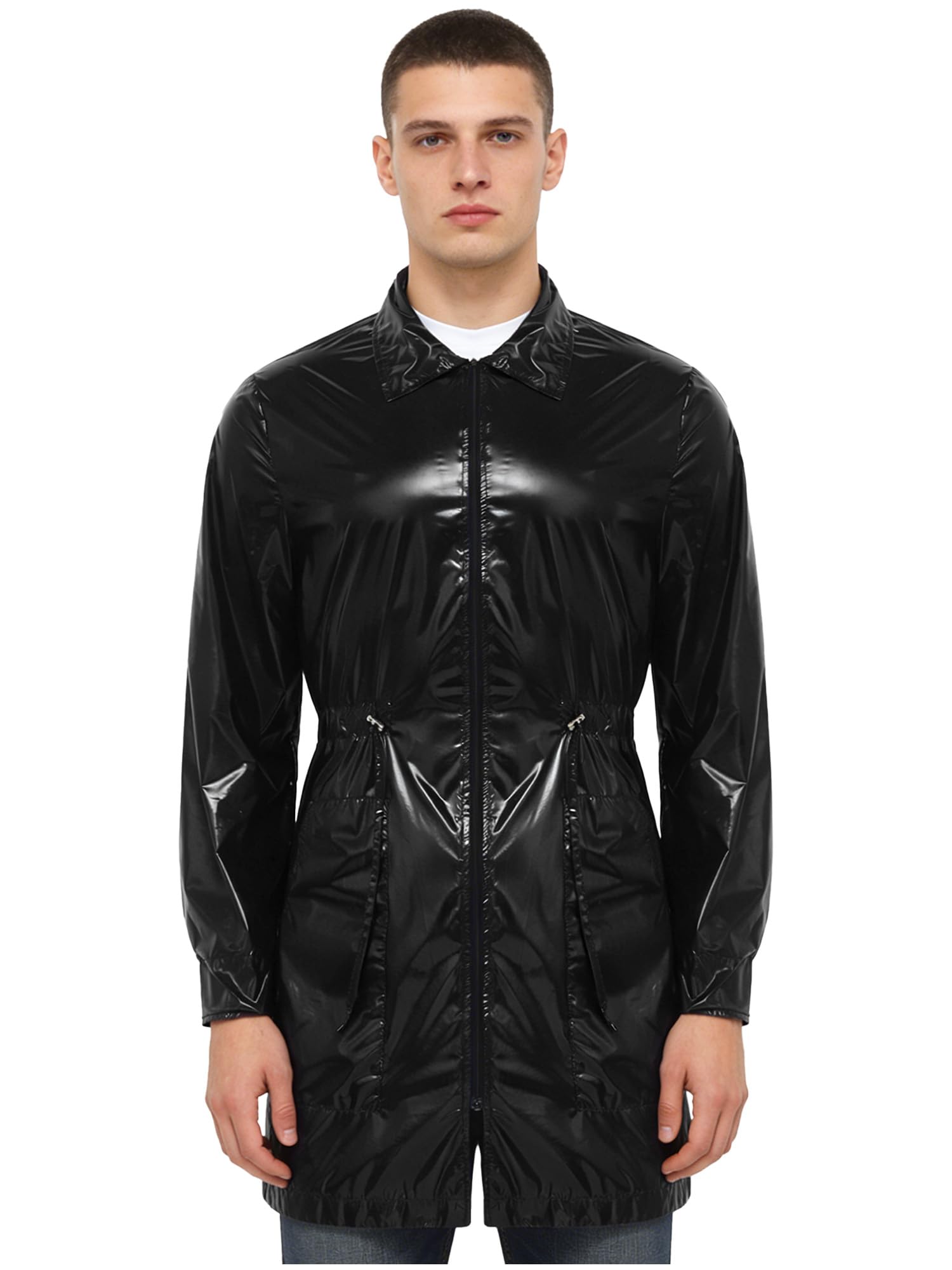 Fermeture éclair devant camisole veste imperméable pluie hommes - 5
