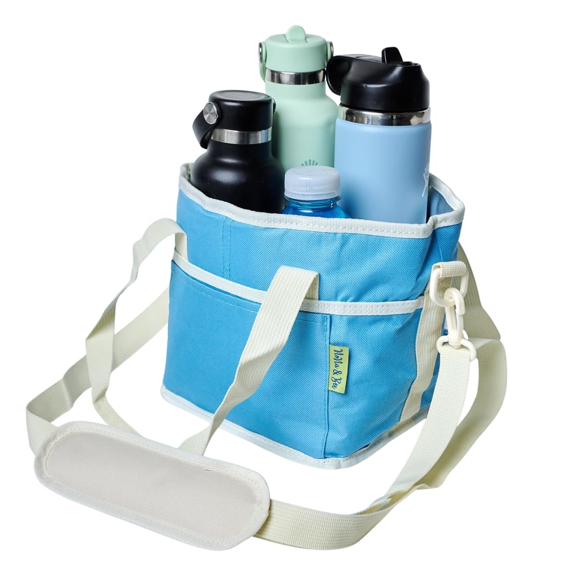 Amazon.com : NoNa & Bee 4 Water Bottle Holder with Strap | Family