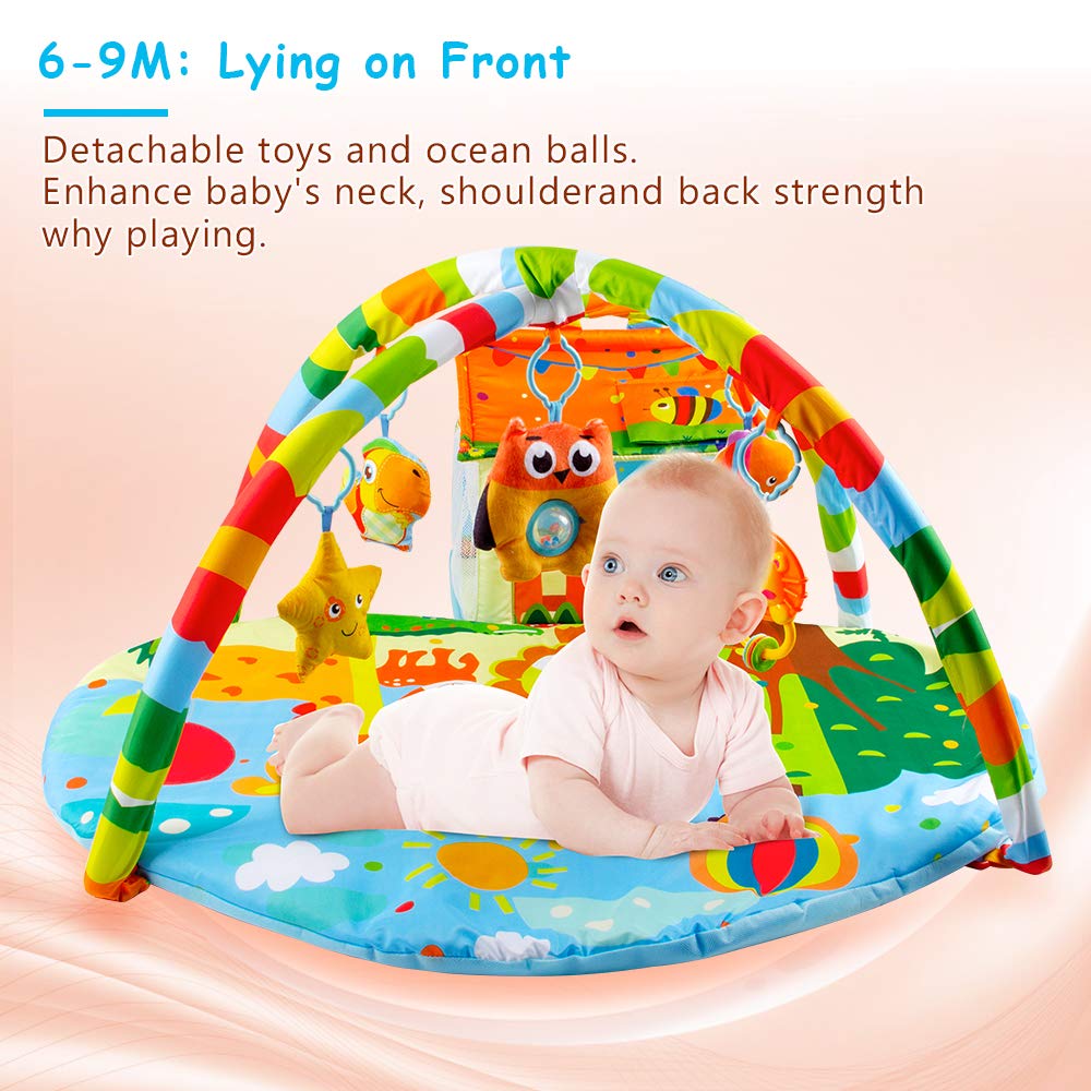 BRIGHT STARTS Baby Play Gym Activity Mat, Babies Kids, Infant Playtime