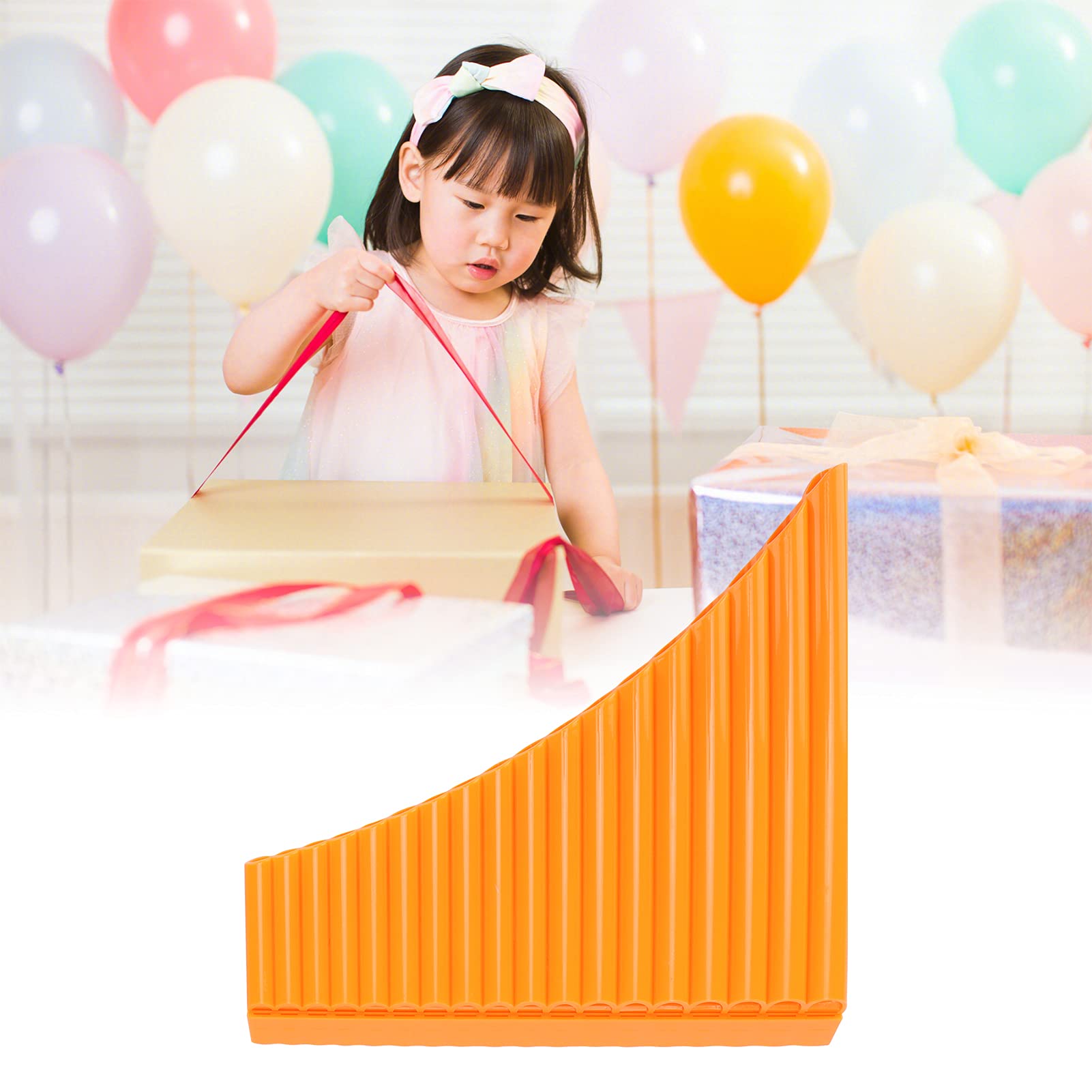 Panflöte, Panflöten in C-Taste mit Kartontragetasche für Kinder, Erwachsene, Anfänger, Lehrpersonal(Orange)