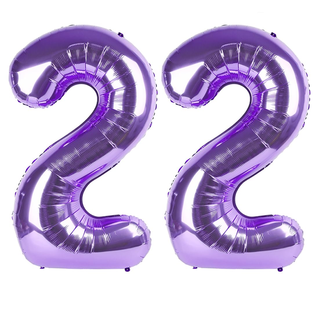 Number Balloons 22 Balloon Purple for 22 Birthday Party Decoration, 40 inch