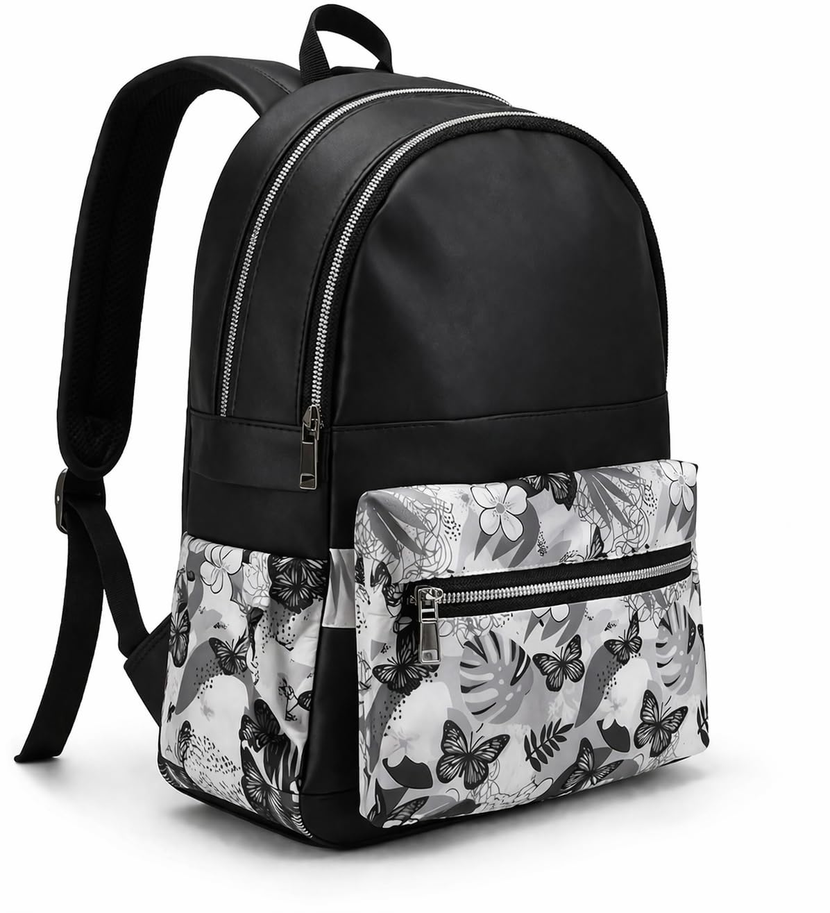 Stylish Women Backpack Waterproof | Large Capacity Travel & Daily Use Bag with Smooth Zippers | Trendy Shoulder Backpack for Girls & Women Black-image-17