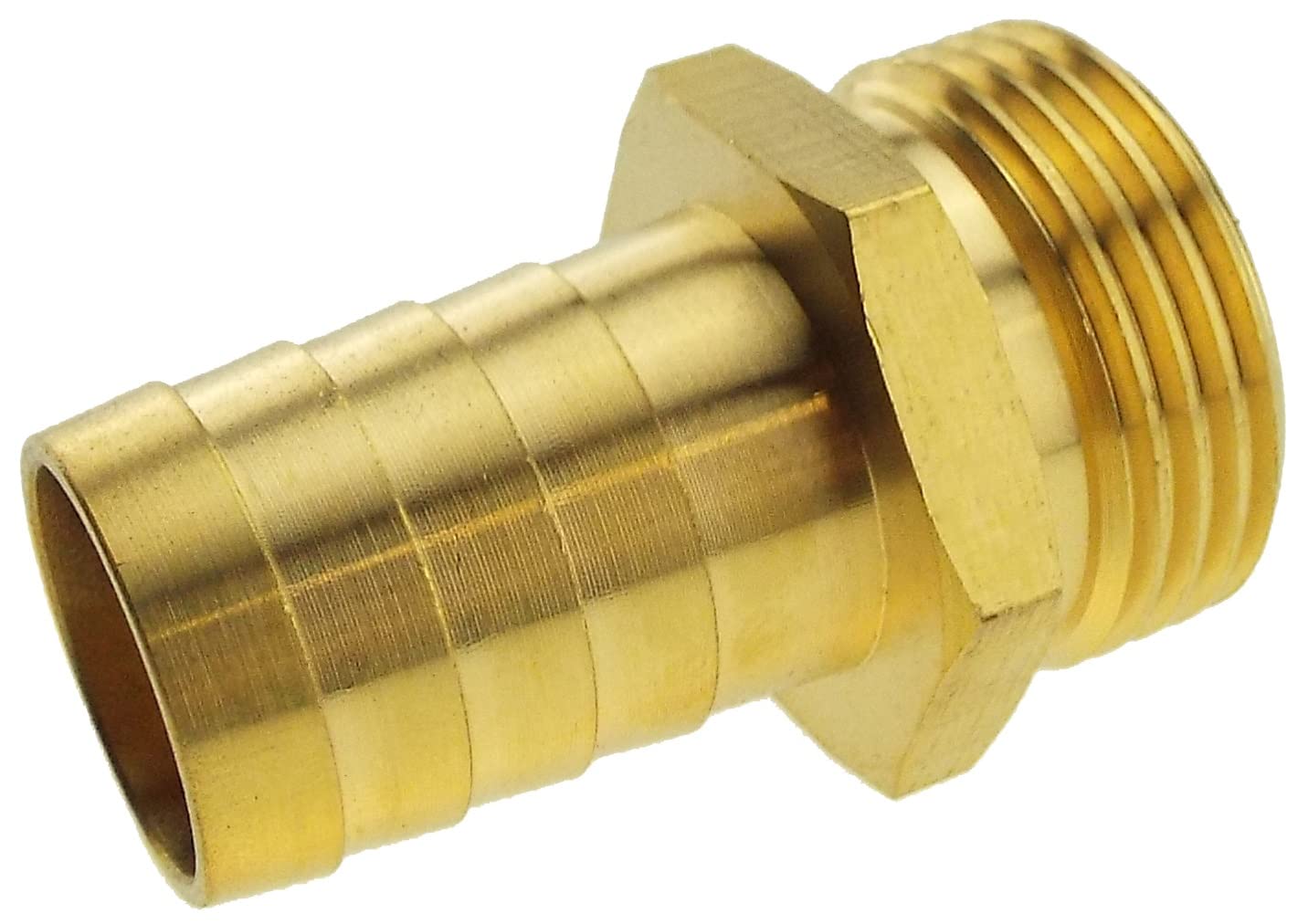 Cost Wise Men's Brass Solid Barb/Thread Connectors,Hosetails Pond Pump/Filter/Waterfall/Fountain Fitting (1" -32Mm Barb)