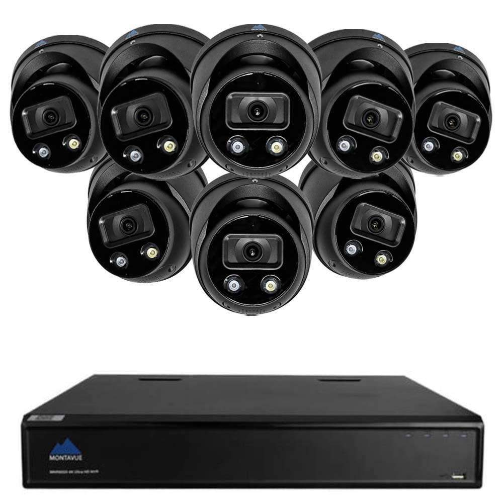 Montavue 8MP 4K Active Deterrence Turret Camera