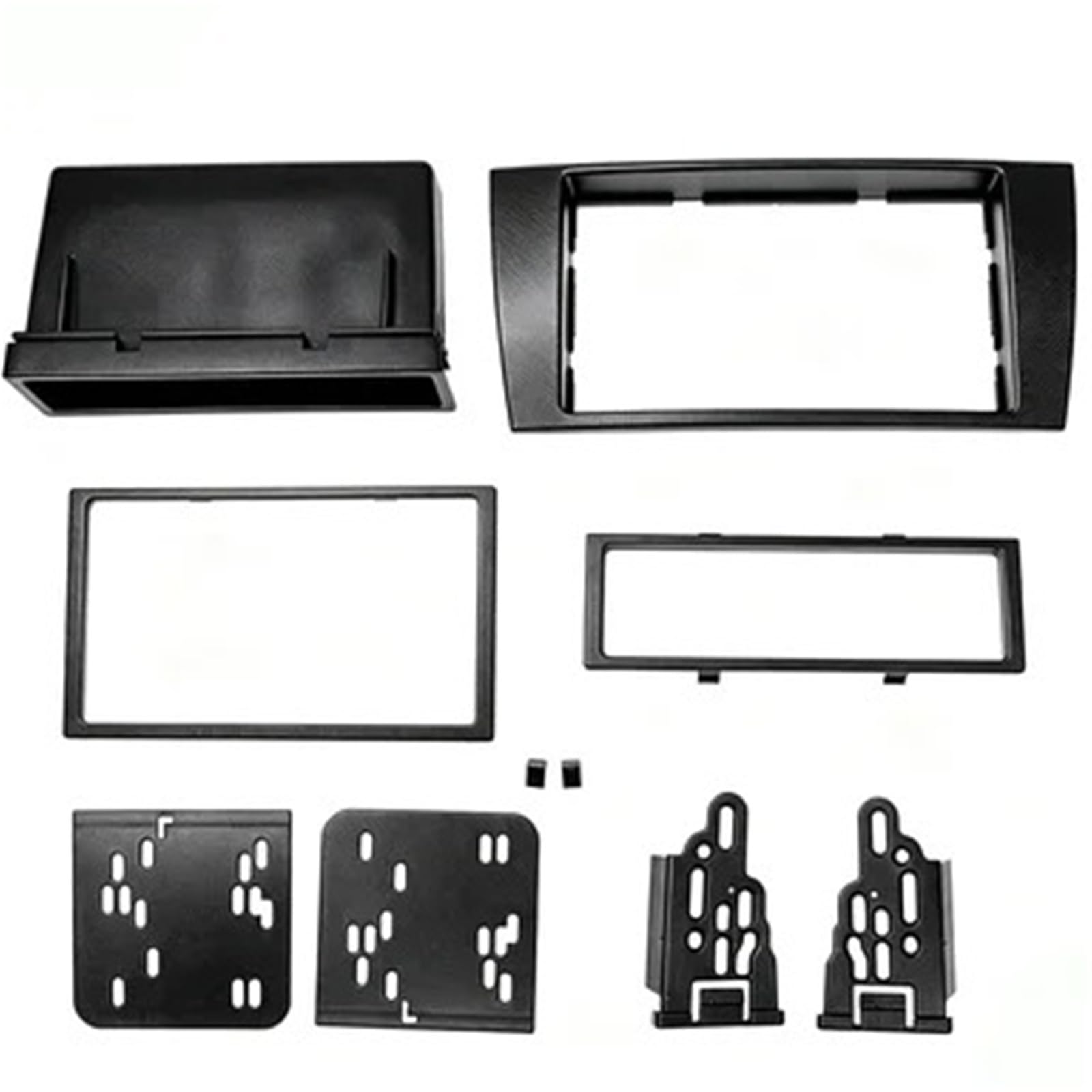 Cadre Panneau D'autoradio Panneau De Radio Stéréo Fascia, Accessoires Voiture, Kit Cadre 2 Din pour Jaguar Type X 2002 – 2008 S 2003-2008 avec Poche 173x98mm