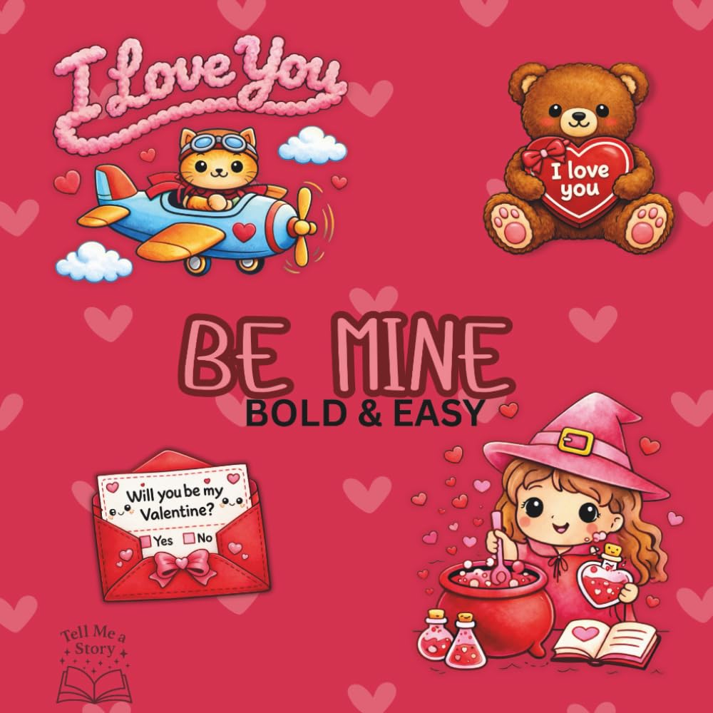 Be Mine: Bold and Easy Coloring book