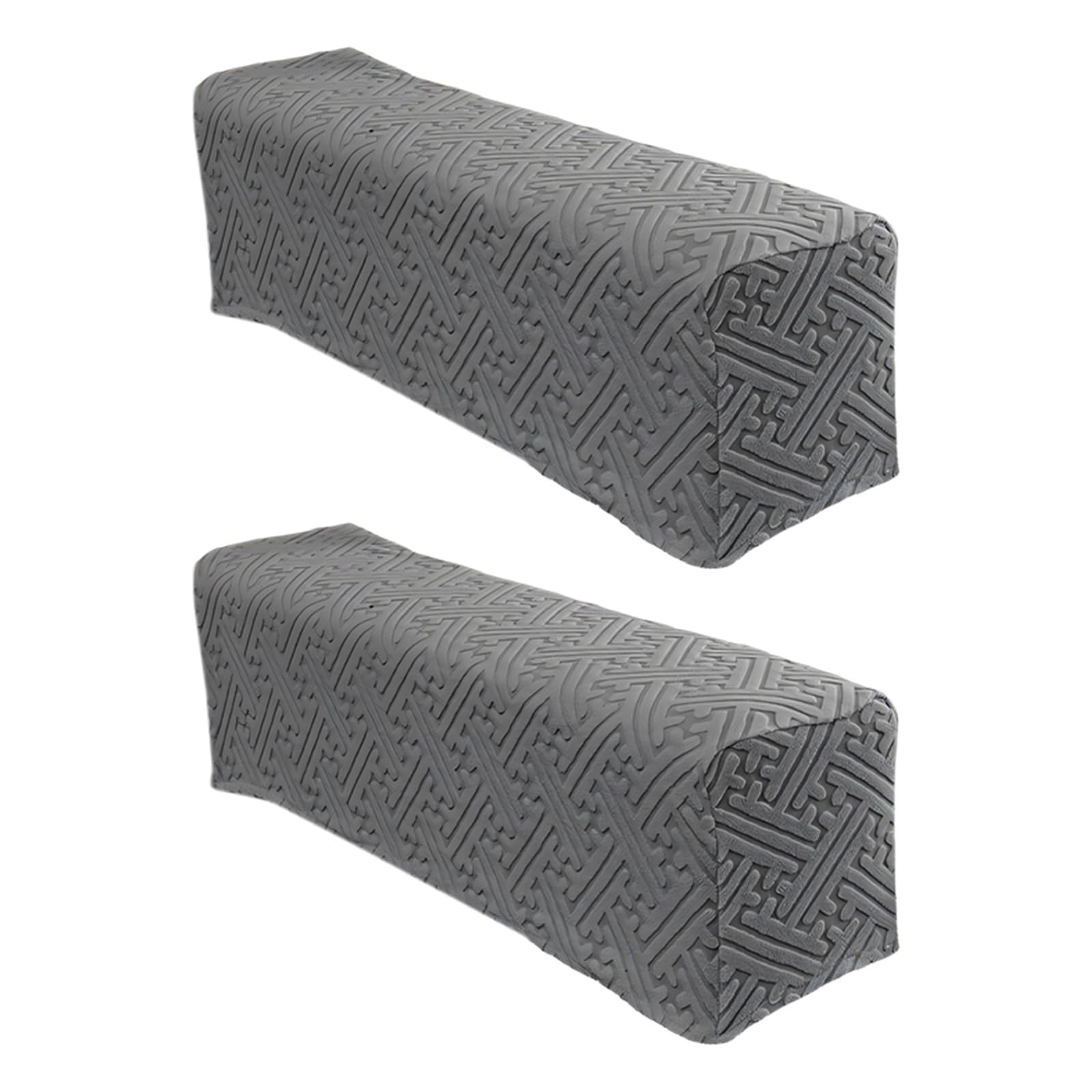 Kaeltsyn Of Stretch Sofa Arm Covers with Antislip Skirt for L Shape Sectional Recliner Couch Machine Washable Velvets Fabric Stretchable Sofa Arm Slipcover