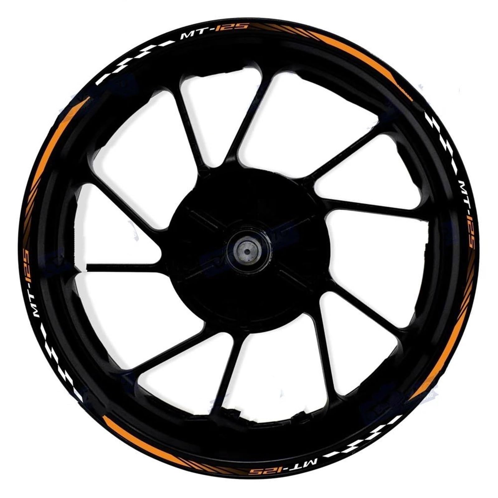 Motorcycle Tire Inner Stripe Rim Wheel Sticker for Yamaha MT-125 MT125 Motorbike