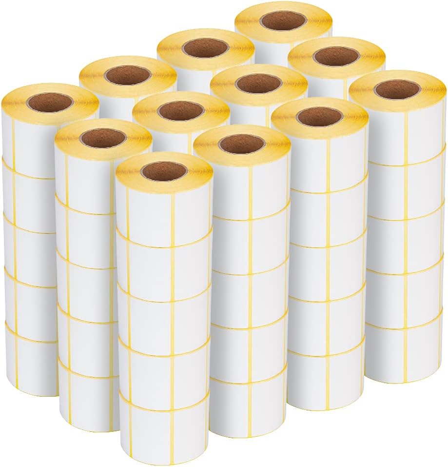 L LIKED Direct Thermal Barcode Label 39mm x 58mm Label for Weighing Sticker Grocery Scale Label, 800 Labels/Roll (60 Rolls)