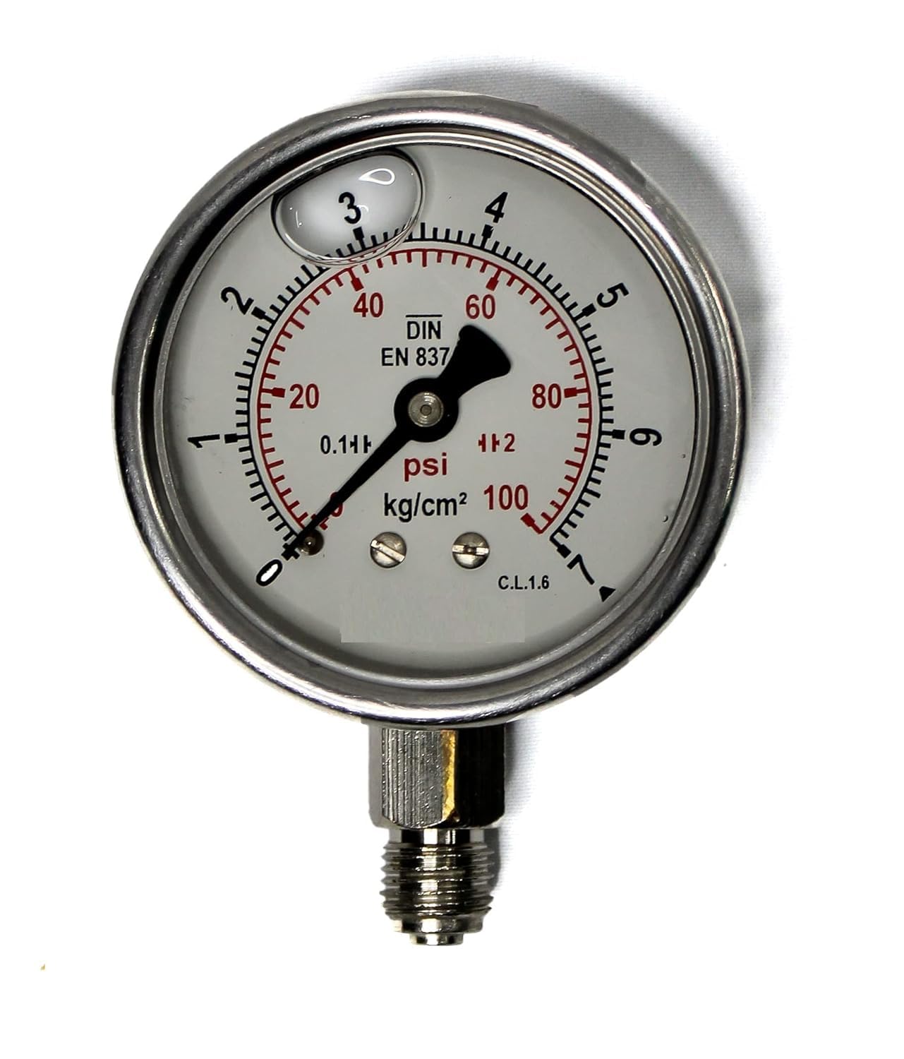 Water Pressure Gauge | Pressure Gauge To Check Water Pressure | Glycerine Filled Pressure Meter For Water Pump | Pressure Gauge | Accurate 2.5 Inch Large Display (7 Kg down Entry) - SOLTAIREJACO-picture-28