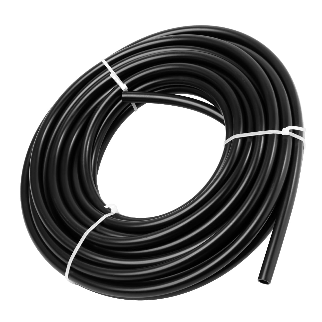 LokoCar Línea de aire de nailon de 50 pies y 1/2 pulgada OD tubo de nailon neumático aprobado por DOT SAE J844 aerolínea para tubos de freno de aire o transferencia de fluidos, color negro