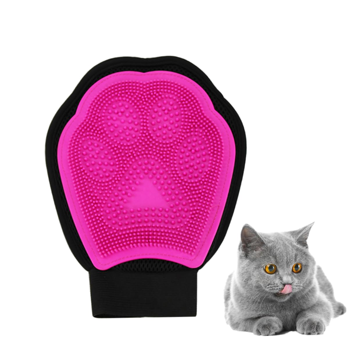 BCOATH Dog Wash Gloves Pet Bathing Gloves Massage Silicone Pet Grooming Gloves Bath Gloves for Cats Dogs Gentle on Pet's Sk