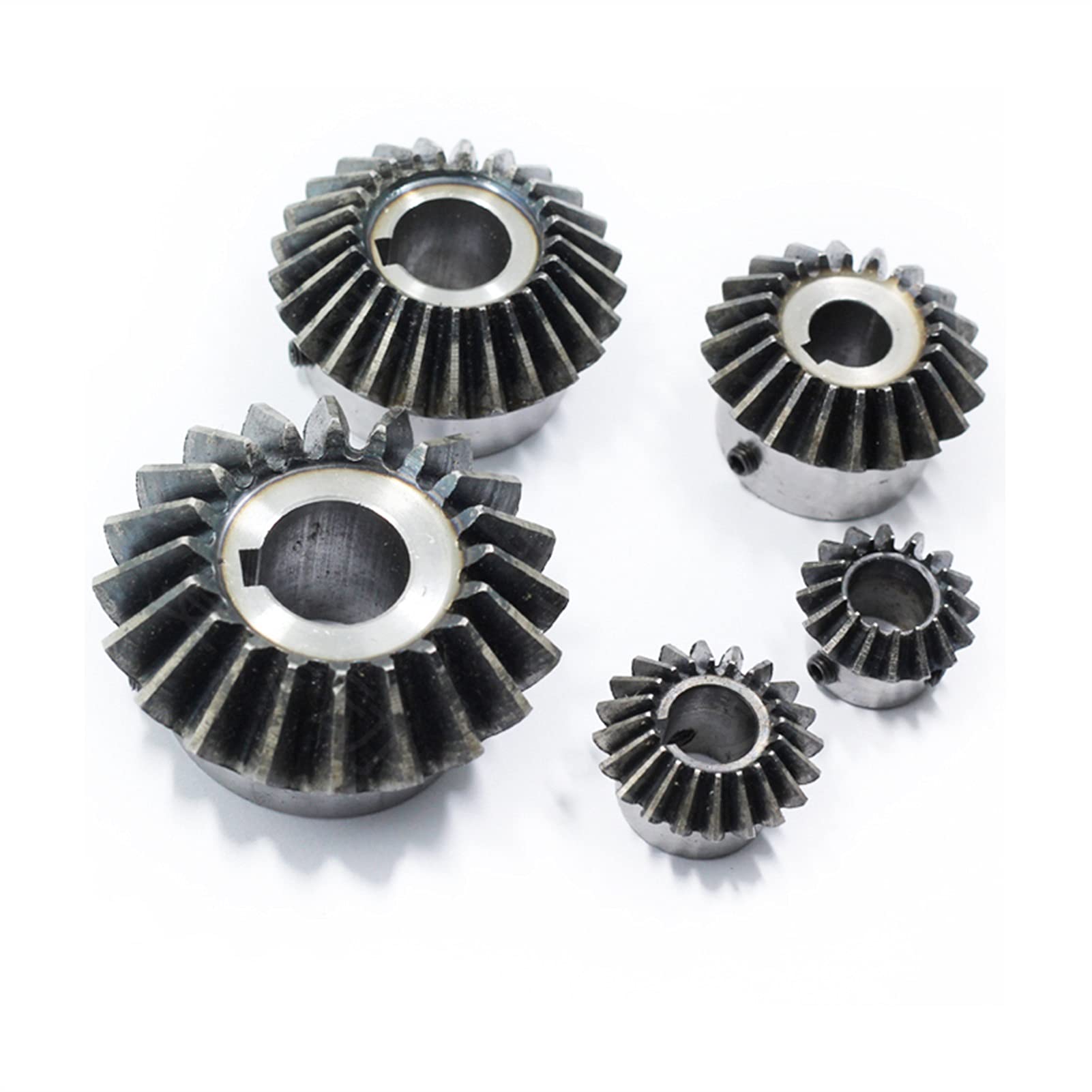 Motorritzel, Zahnrad, Modulritzel, Motorritzel 1:1 Kegelrad 1 Modul mit Innenloch 90-Grad-Antriebskommutierung Stahlzahnräder(1m 30t 15mm)