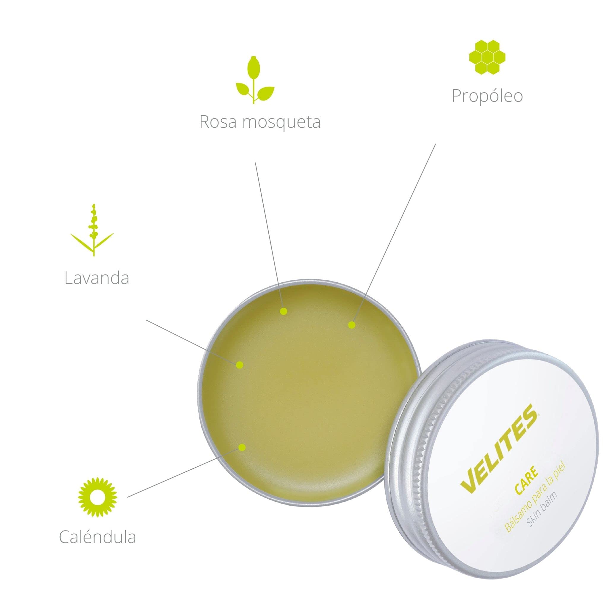 Velites Confezione di carta abrasiva calli pietra + levigatura Rocky + balsamo stick + balsamo Care I La combinazione cura delle tue mani I Dimentica gli allenamenti con calli.