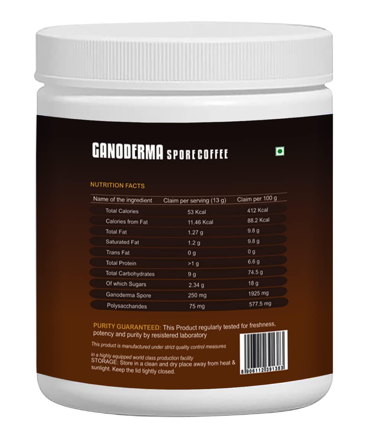 GANODERMA SPORE COFFEE 200 gms - Image 2 thumbnail