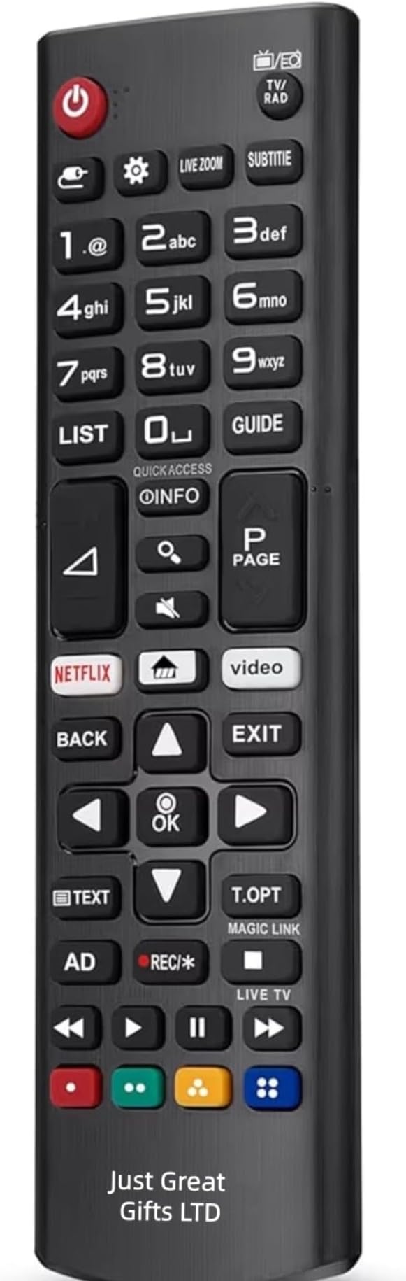 REPLACEMENT LG REMOTE CONTROL - Universal Remote Control for LG Smart TV Remote Control - works with All Models Lcd Led Hdtv Uhd 3D 4K Universal Tv Remote