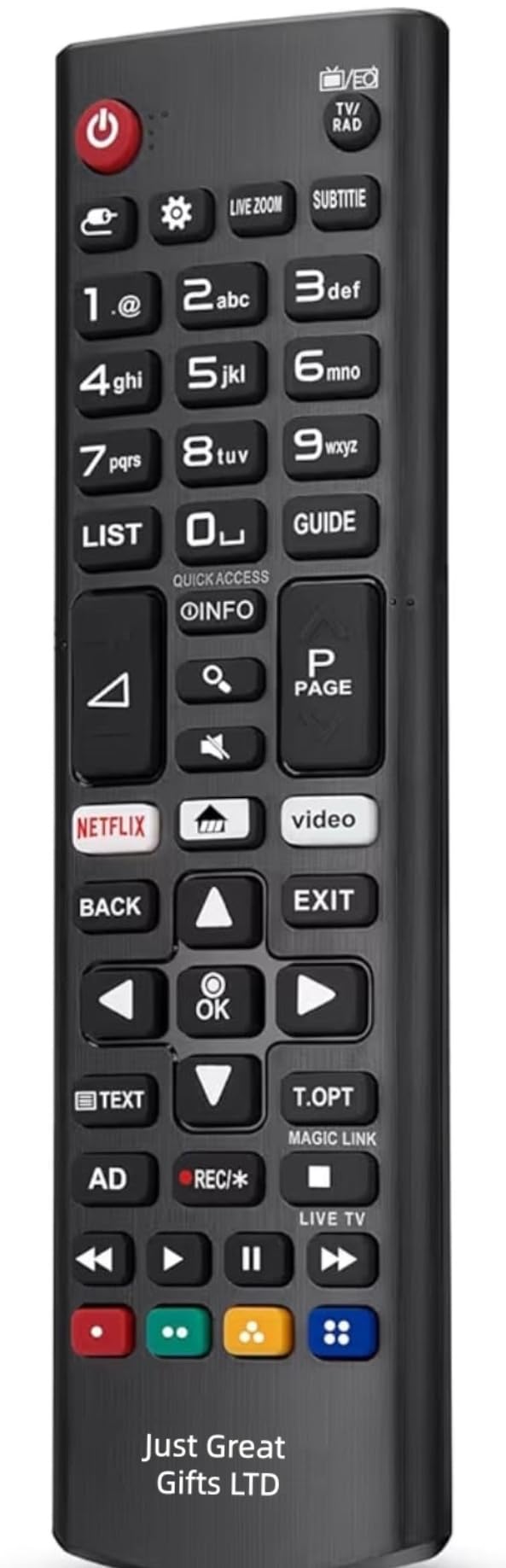 REPLACEMENT LG REMOTE CONTROL - Universal Remote Control for LG Smart TV Remote Control - works with All Models Lcd Led Hdtv Uhd 3D 4K Universal Tv Remote