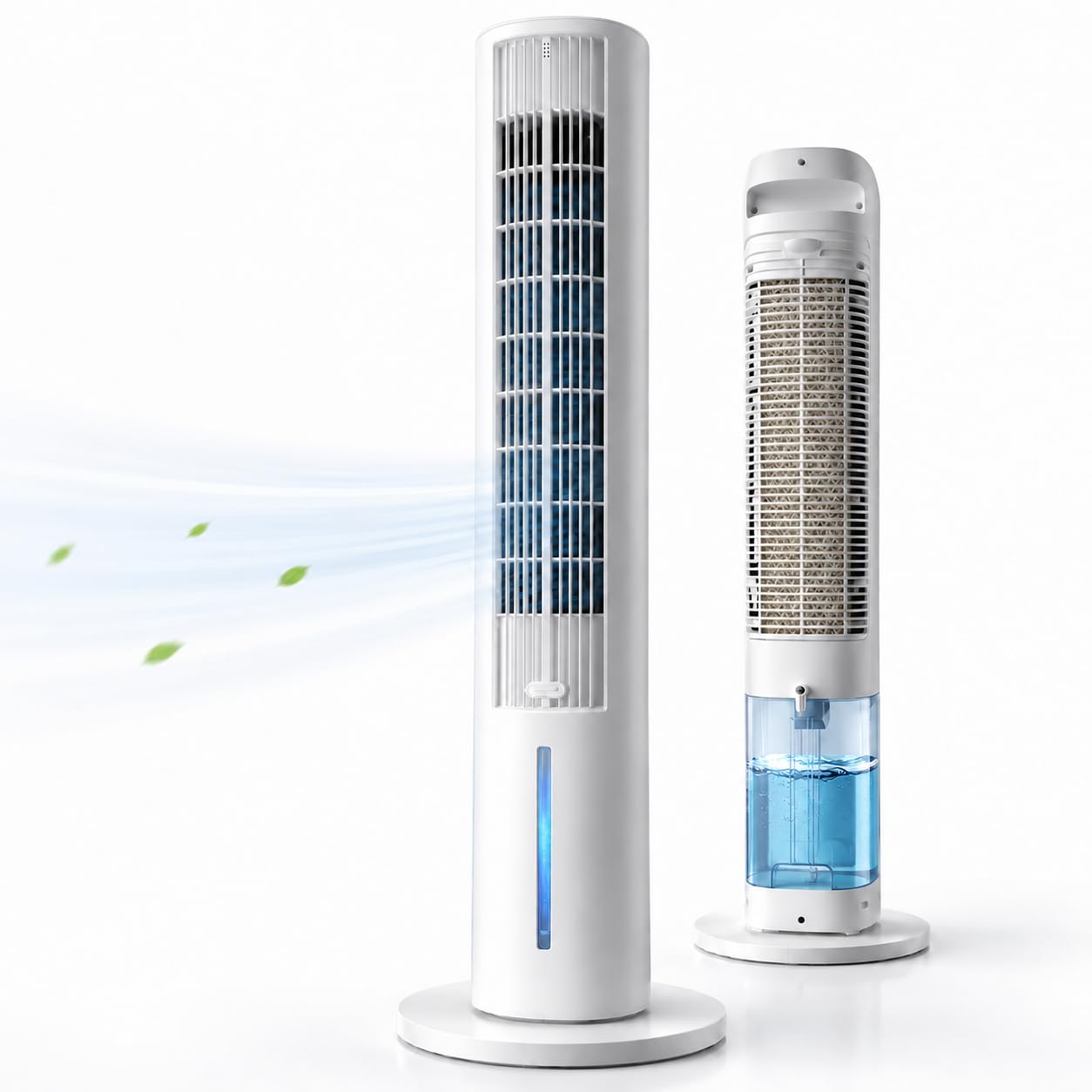 A2z Tower Cooler Tower Air Cooler 3L Water Tank Portable 3 Speeds Oscillation Cooling