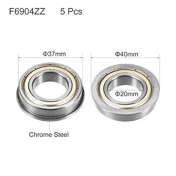 uxcell フランジ付きボールベアリング F626ZZ ダブルメタルシールド Amazon | uxcell フランジ付きボールベアリング F6904ZZ ダブル