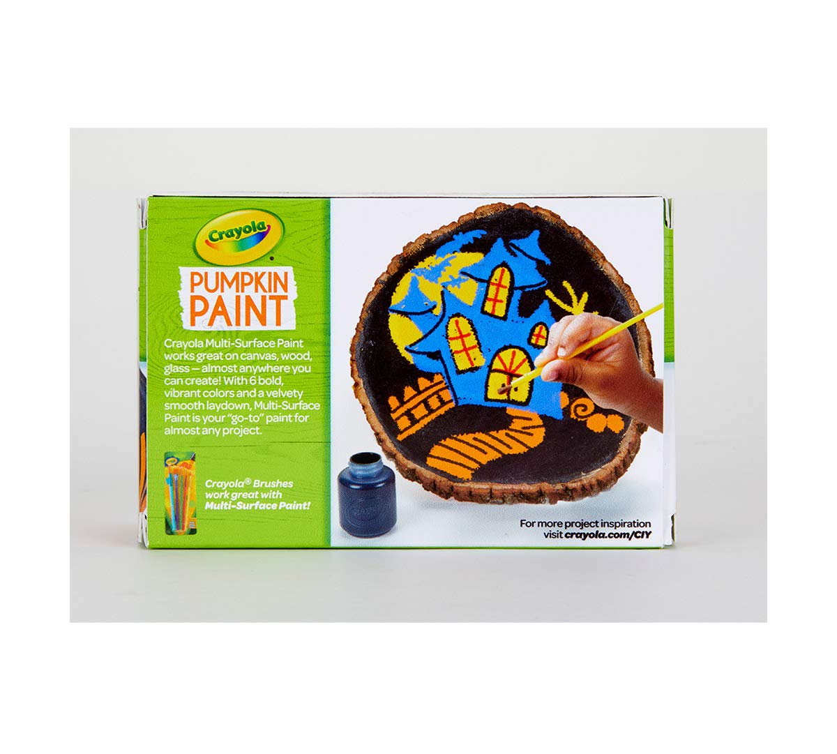 Crayola Pumpkin Paint Set Acrylic Paints in Autumn Colors, Halloween Decorations, 6Count - Image 6