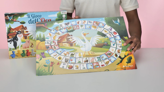 Clementoni - Gioco Dell'Oca Deluxe - Gioco Da Tavolo In Scatola, Maxi Tabellone 72x52 Cm, 6 Ochette In Legno, Made In Italy, Per Famiglie E Bambini 6+ Anni - 2