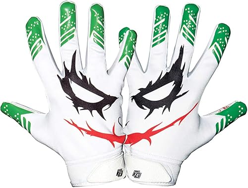 Miniatura 8 de Essential Wear Guantes de fútbol para hombre, guantes de fútbol blancos para jóvenes y adultos, guantes receptores de rendimiento con agarre súper