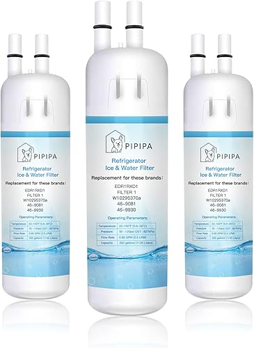 Miniatura 1 de PIPIPA W10295370A - Tapones de agua de repuesto compatibles con EDR1RXD1, W10295370, P4RFWB, 46-9930, 46-9081 (paquete de 3)