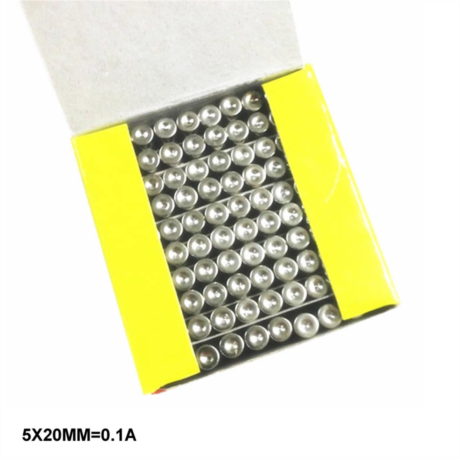 100 Pz Fusibile Vetro 5x20 Mm T3A 3A 250 V Soffio Lento