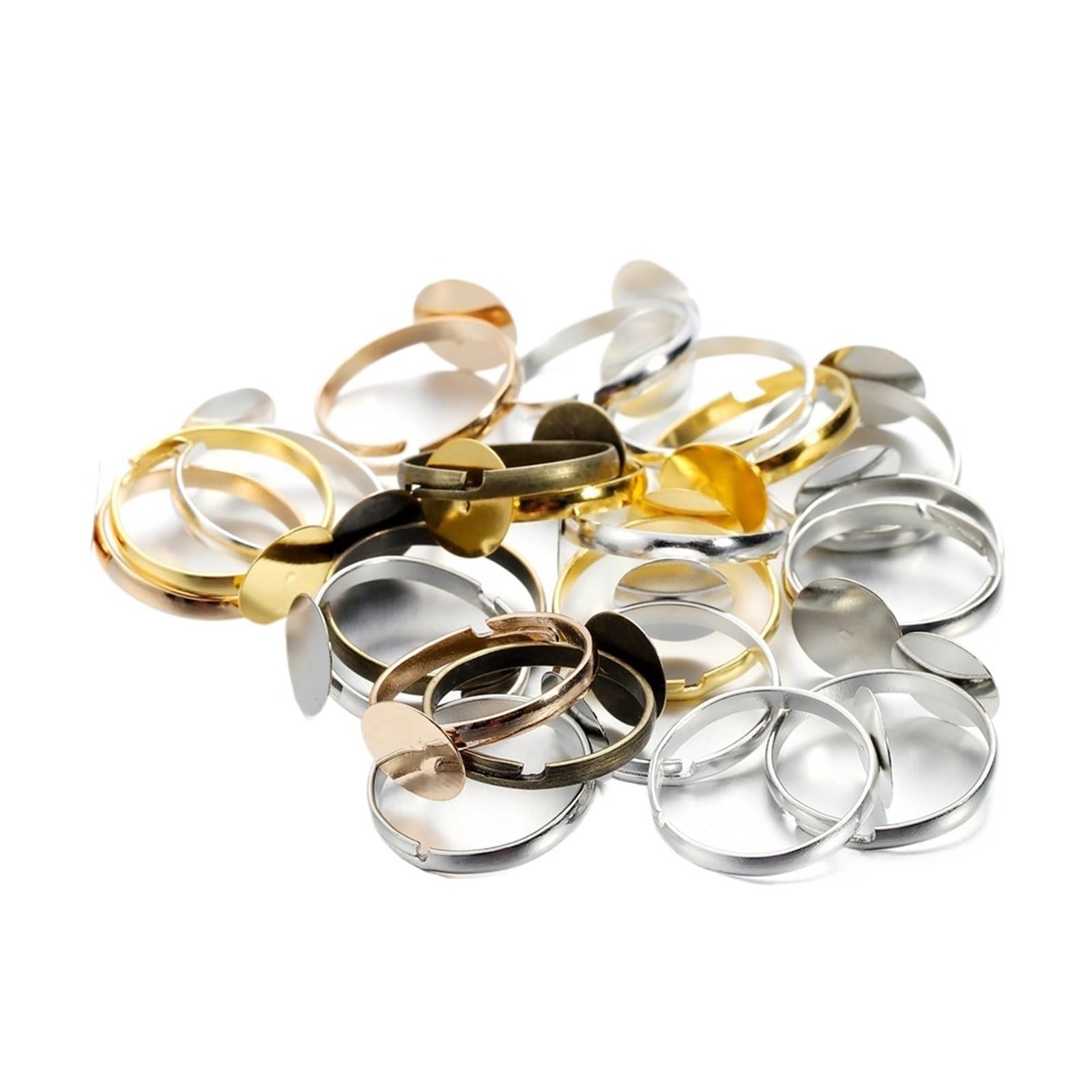 Bagues vierges réglables pour la fabrication de bijoux uniques lors de vos ateliers créatifs DIY