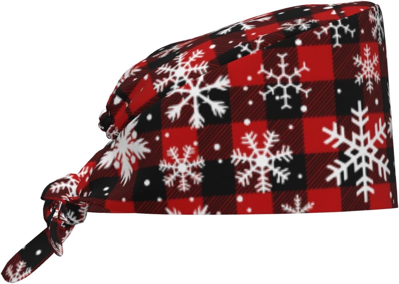 Christmas Scrub Caps for Women Men, New Year Working Cap with Sweatband Adjustable Scrub Hats Nurse Surgical Cap