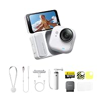 Insta360 GO Ultra Pack lifestyle Bianco- Mini action cam 4K, vlog camera